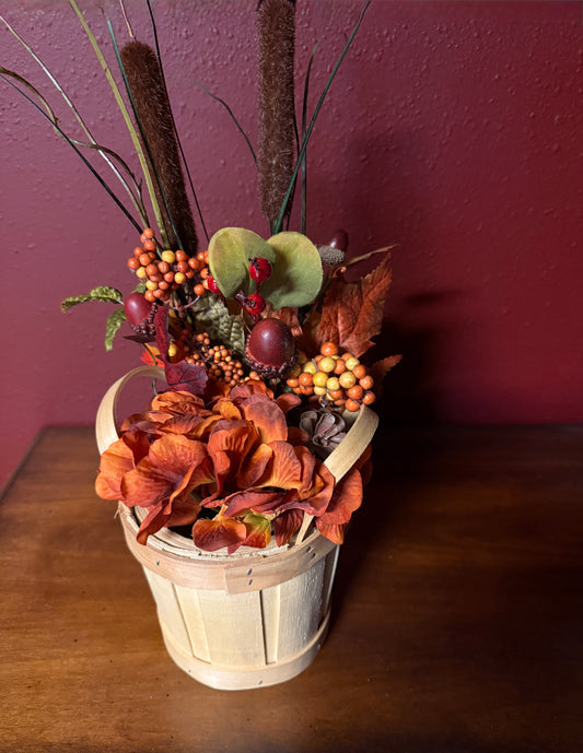 Autumn Bouquet In a Bushel